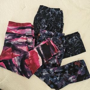 3 Pair Livi workout Capri leggings size 18/20 Lane Bryant